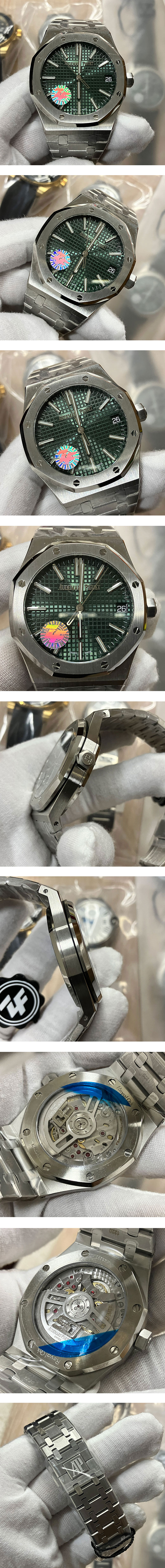 オーデマピゲスーパーコピー時計 ロイヤル オーク オートマティック  15510ST.OO.1320ST.04 グリーン